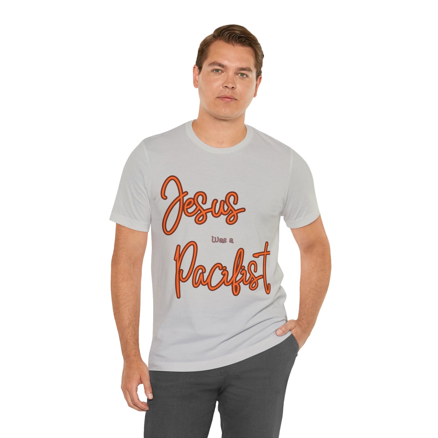 Jesus was a Pacifist Unisex Jersey Short Sleeve Tee