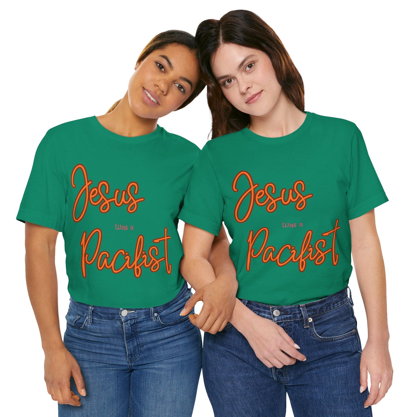 Jesus was a Pacifist Unisex Jersey Short Sleeve Tee