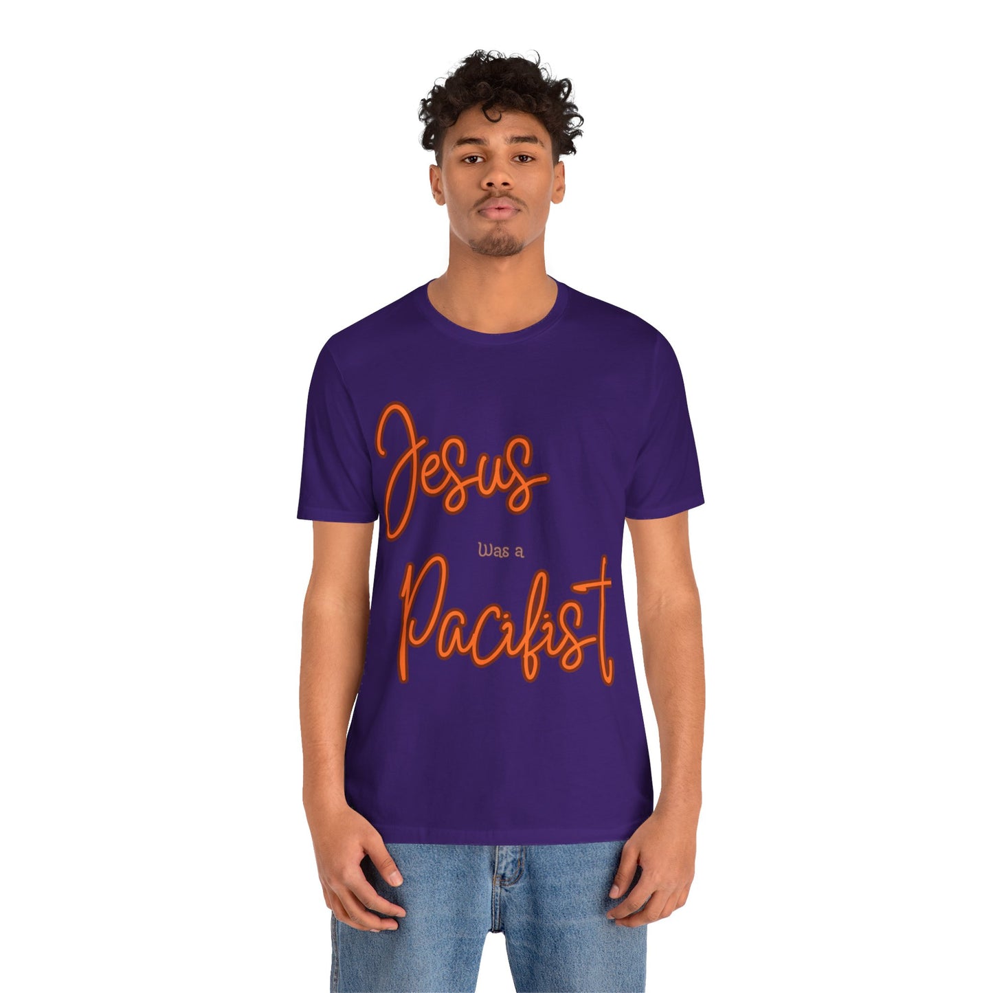 Jesus was a Pacifist Unisex Jersey Short Sleeve Tee