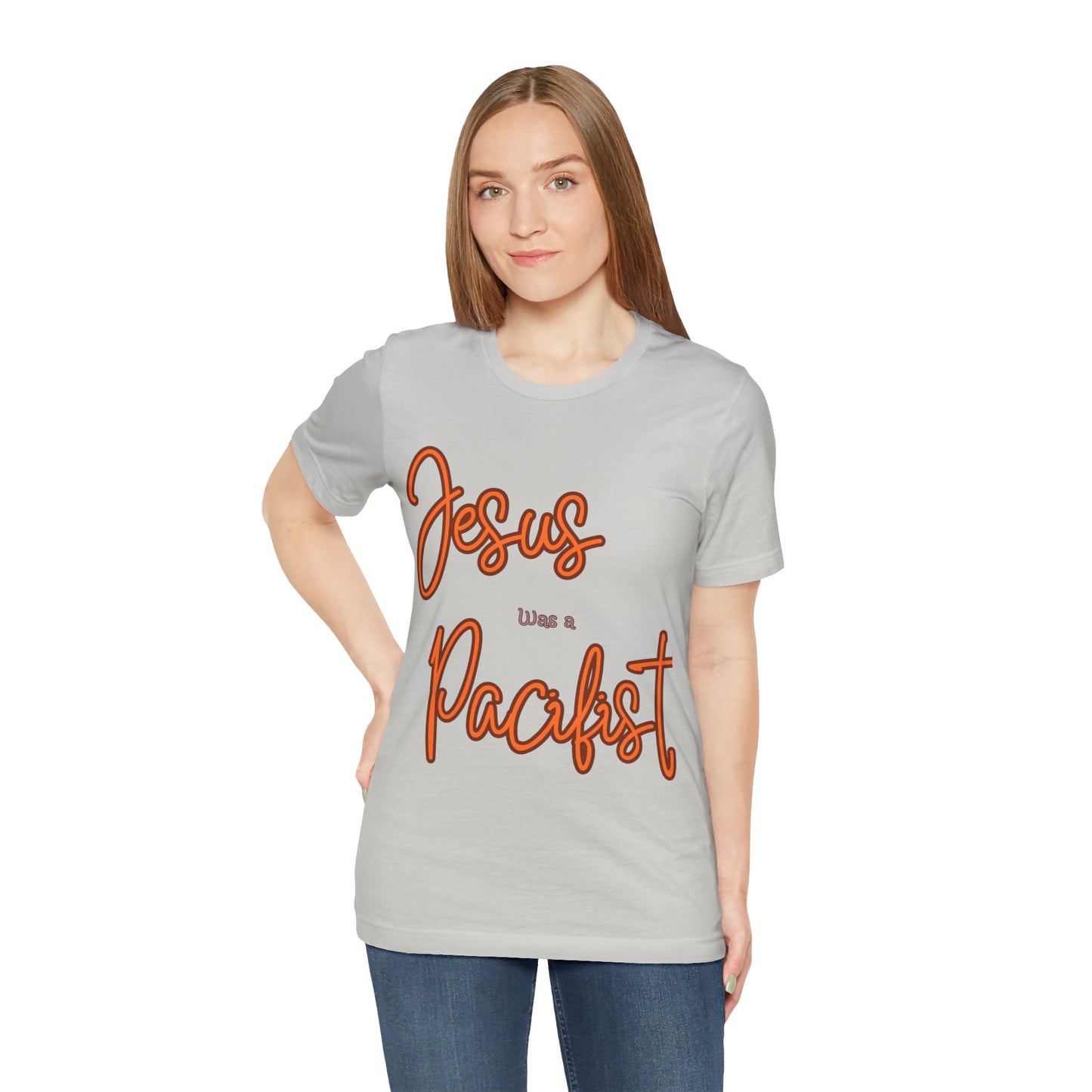 Jesus was a Pacifist Unisex Jersey Short Sleeve Tee