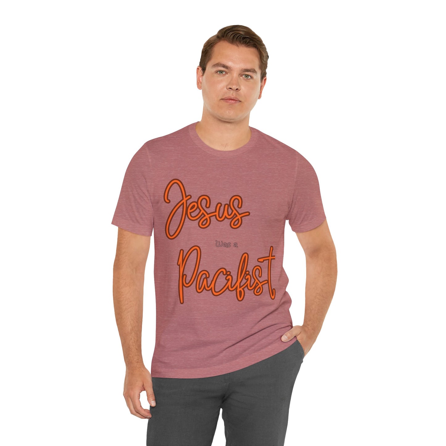 Jesus was a Pacifist Unisex Jersey Short Sleeve Tee