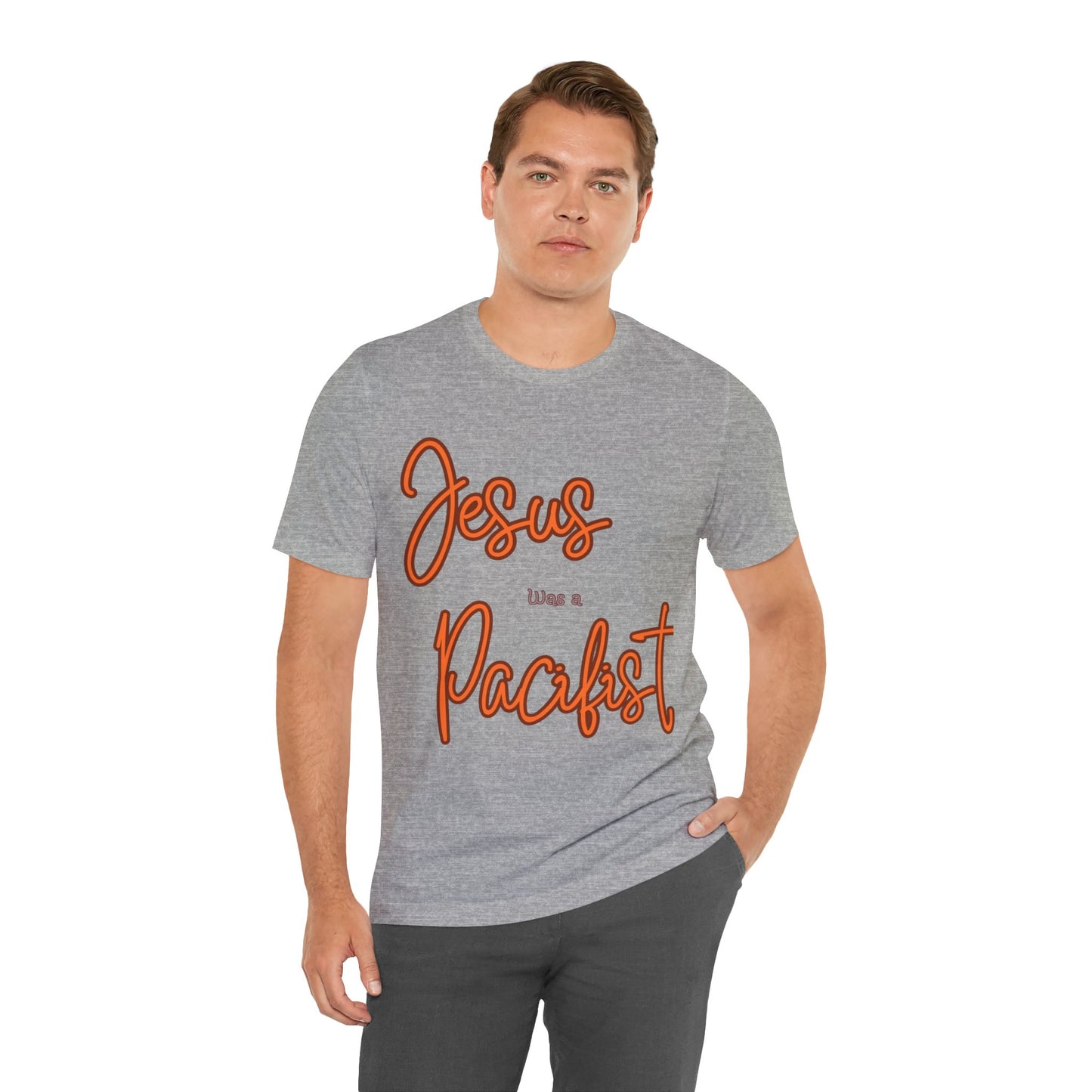 Jesus was a Pacifist Unisex Jersey Short Sleeve Tee