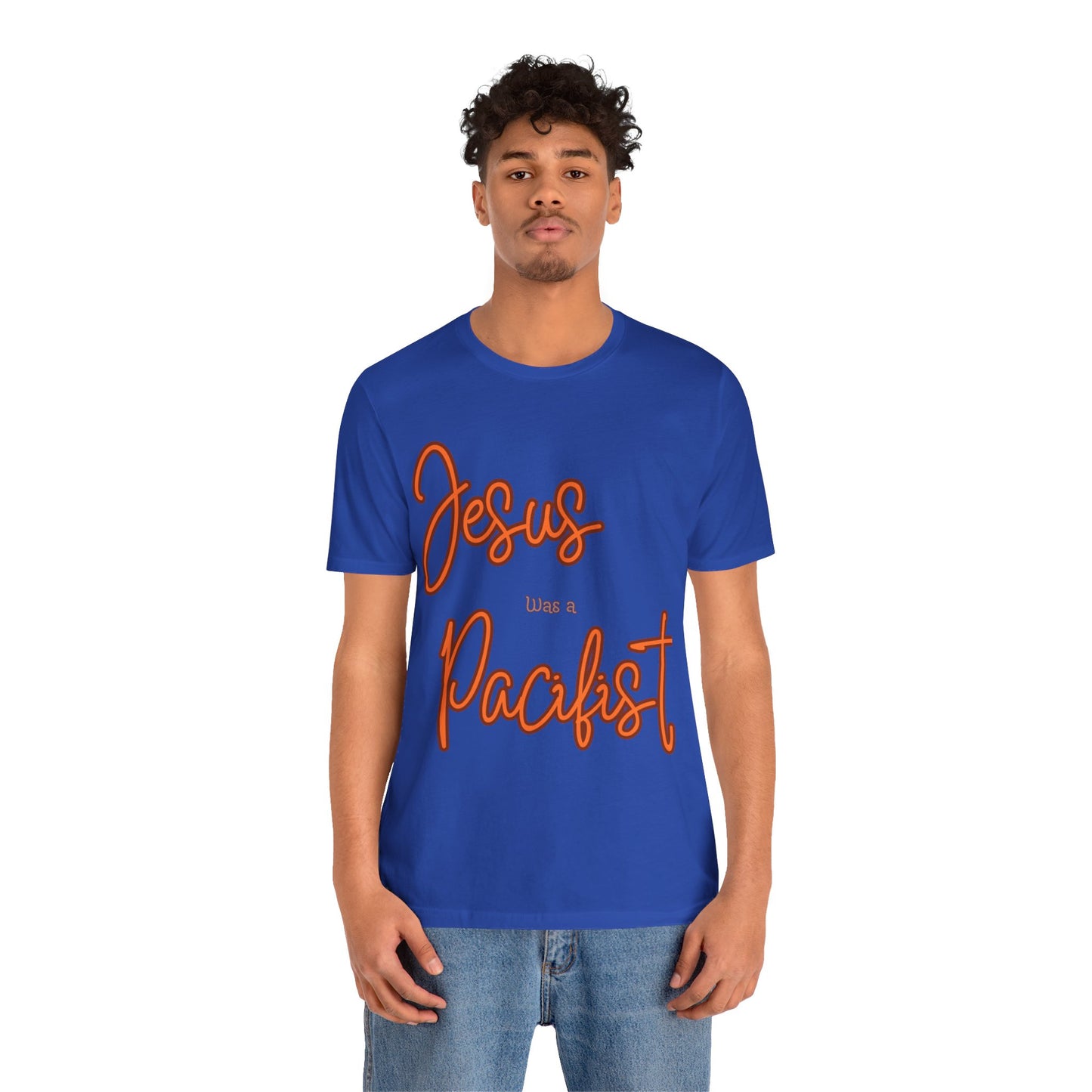 Jesus was a Pacifist Unisex Jersey Short Sleeve Tee