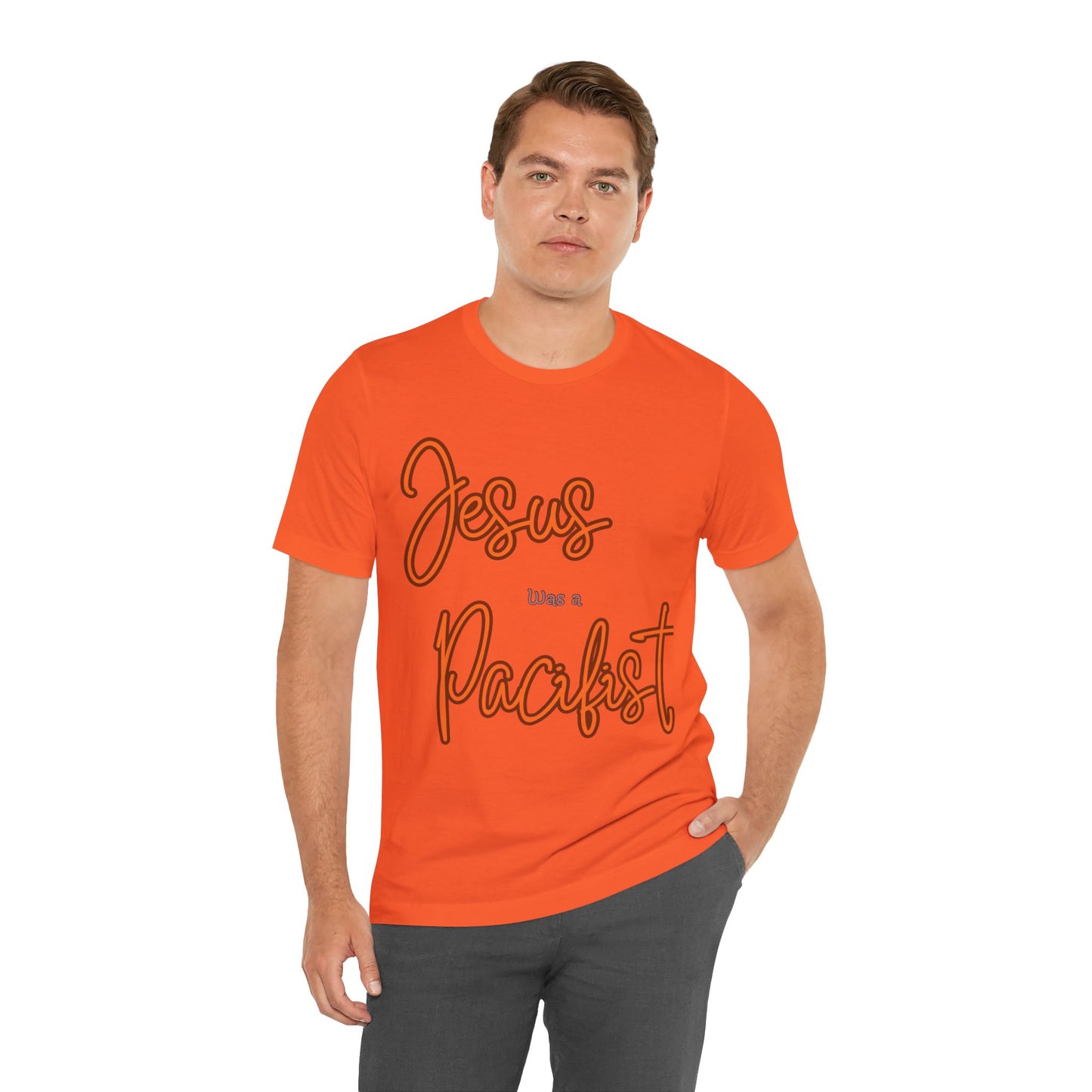 Jesus was a Pacifist Unisex Jersey Short Sleeve Tee