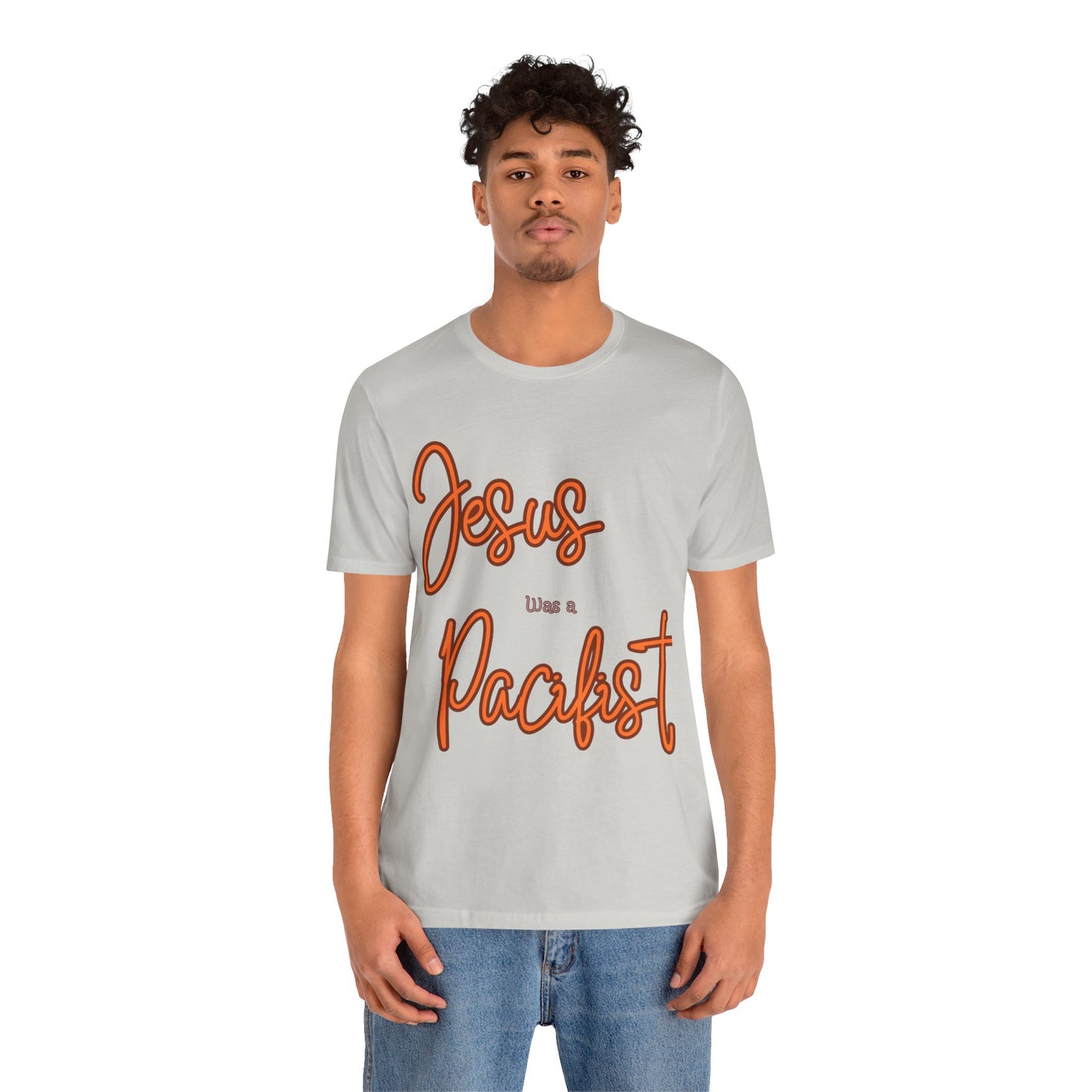 Jesus was a Pacifist Unisex Jersey Short Sleeve Tee