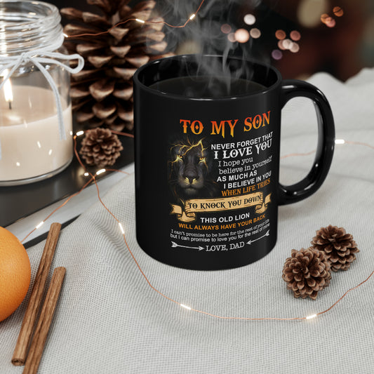 To My Son | Black Mug (11oz)