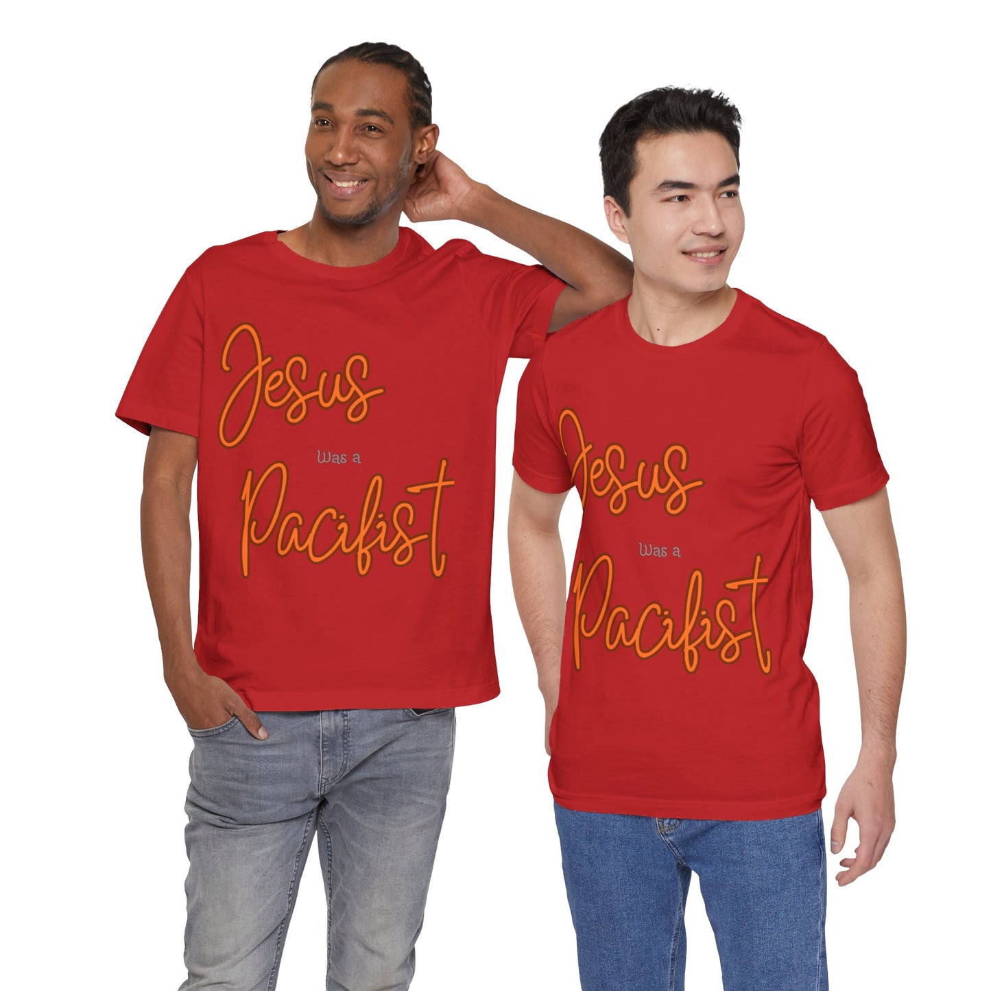 Jesus was a Pacifist Unisex Jersey Short Sleeve Tee