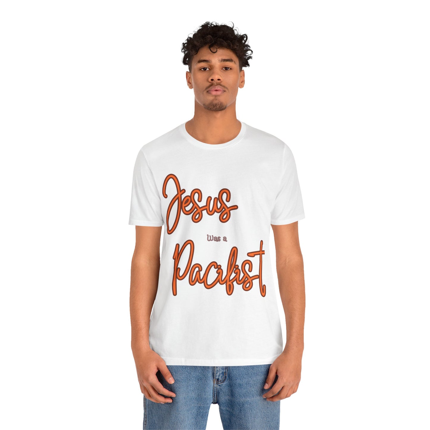 Jesus was a Pacifist Unisex Jersey Short Sleeve Tee