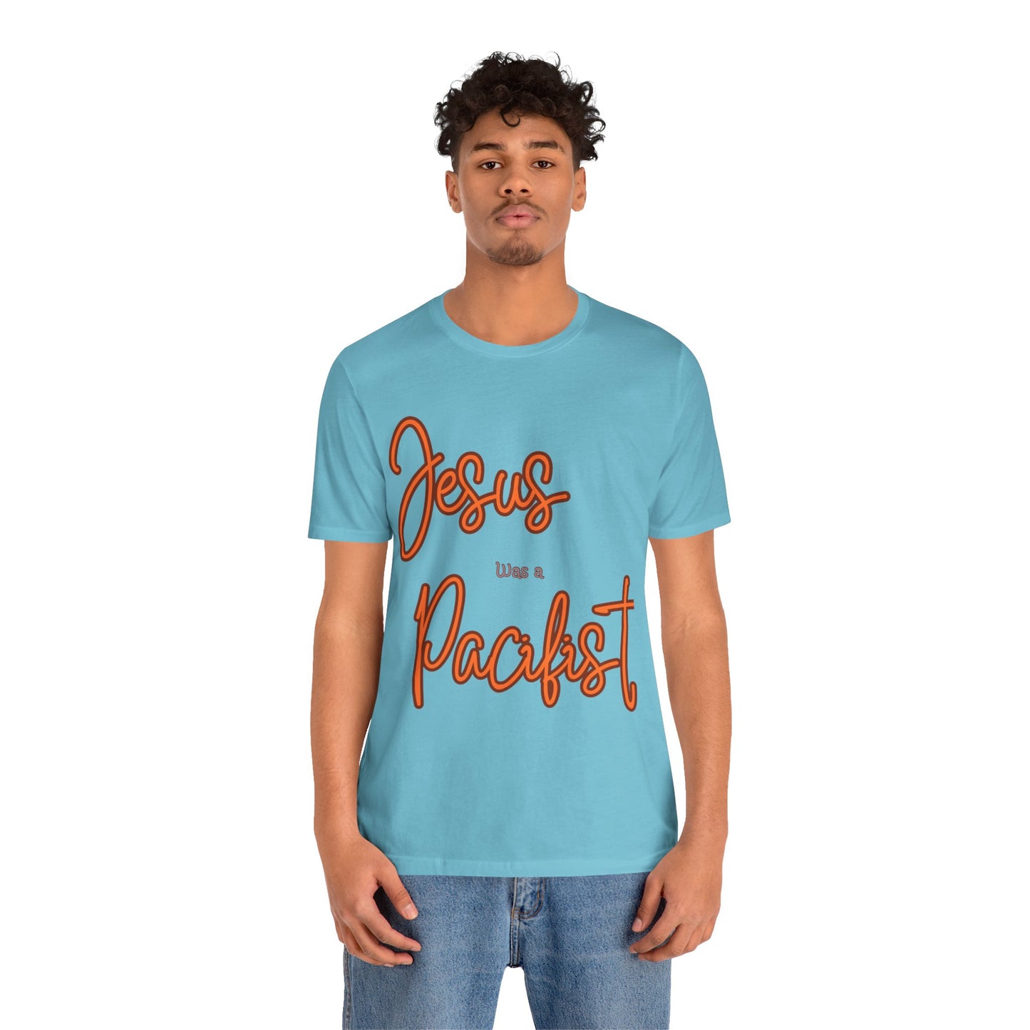 Jesus was a Pacifist Unisex Jersey Short Sleeve Tee