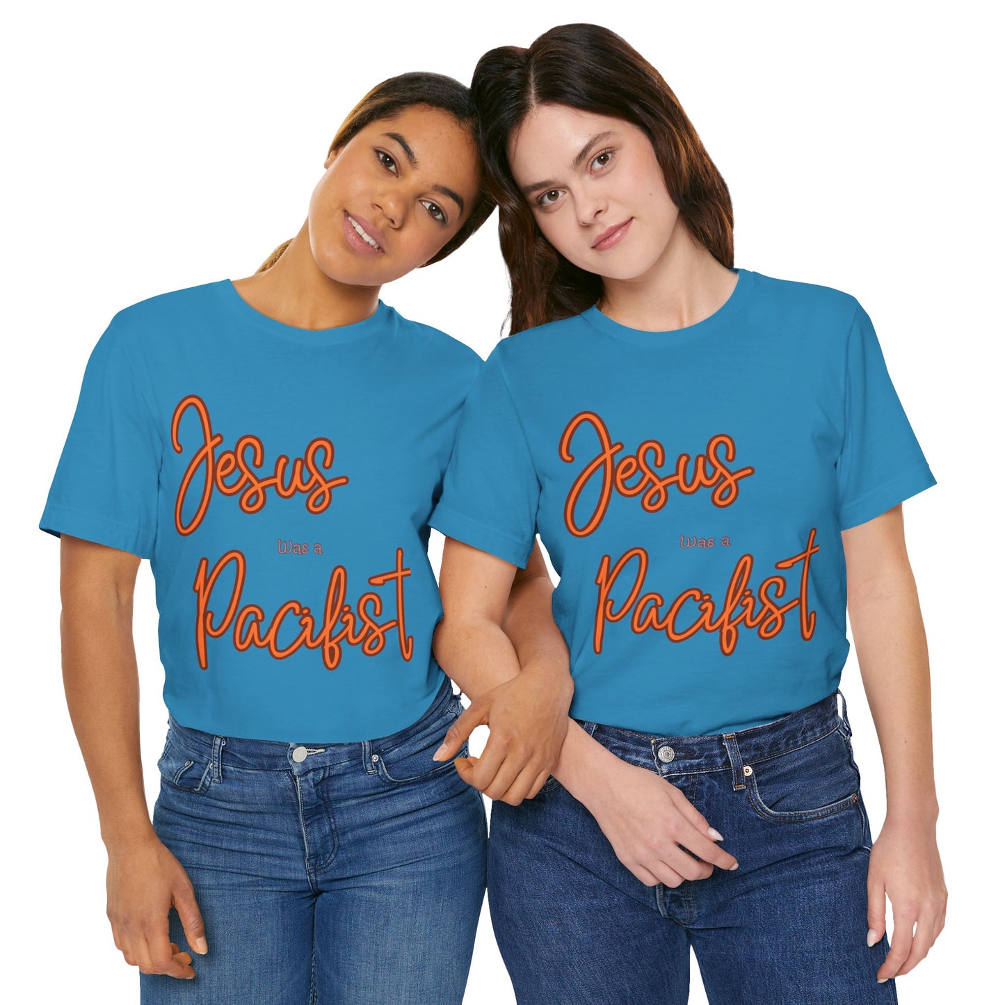 Jesus was a Pacifist Unisex Jersey Short Sleeve Tee