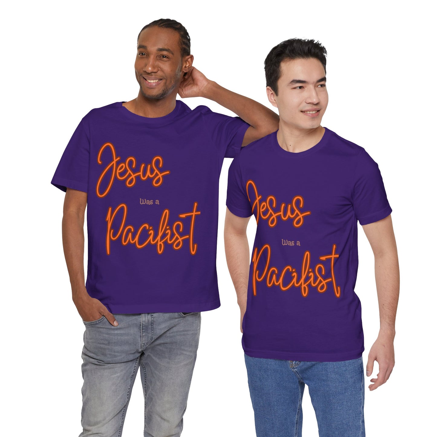 Jesus was a Pacifist Unisex Jersey Short Sleeve Tee