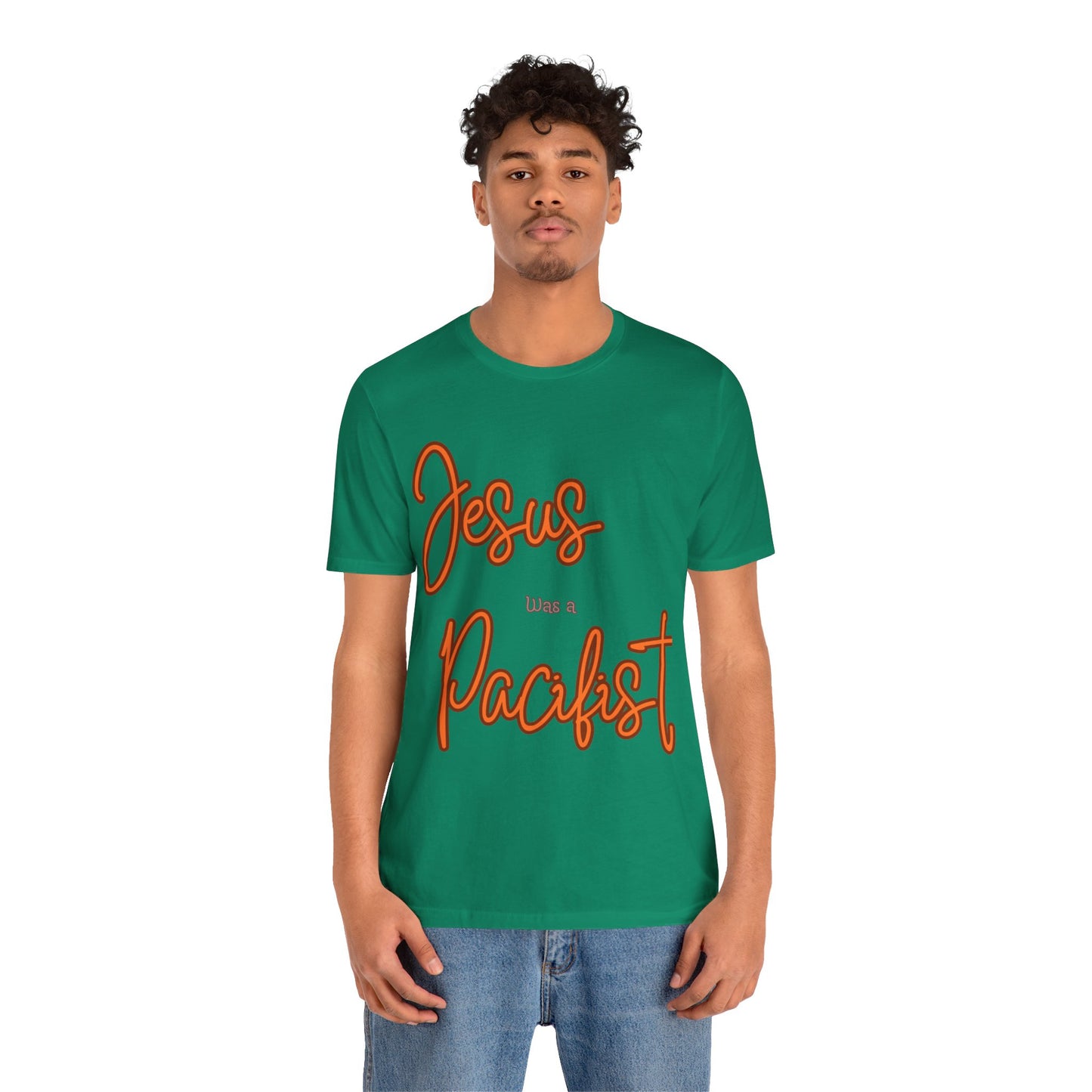 Jesus was a Pacifist Unisex Jersey Short Sleeve Tee