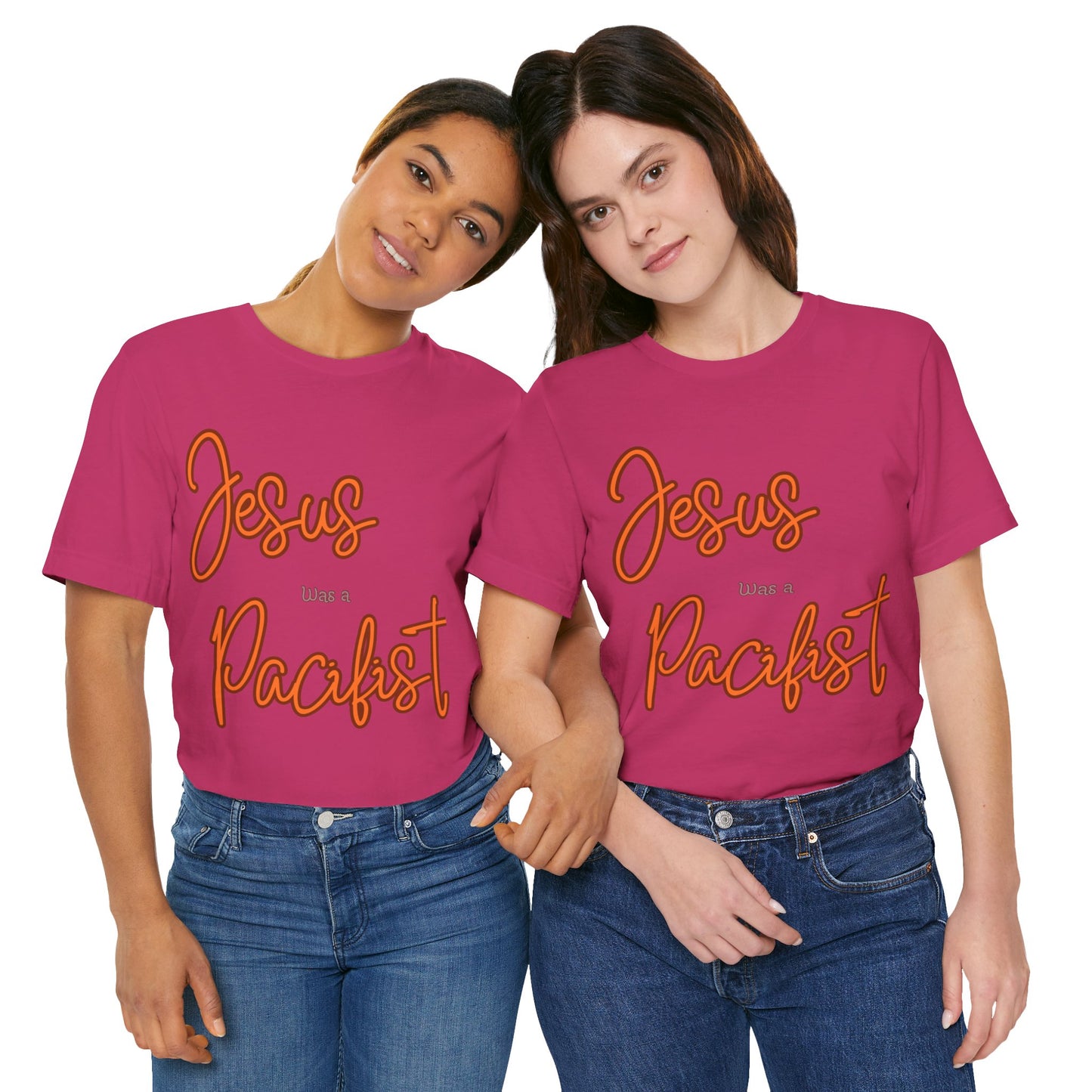 Jesus was a Pacifist Unisex Jersey Short Sleeve Tee